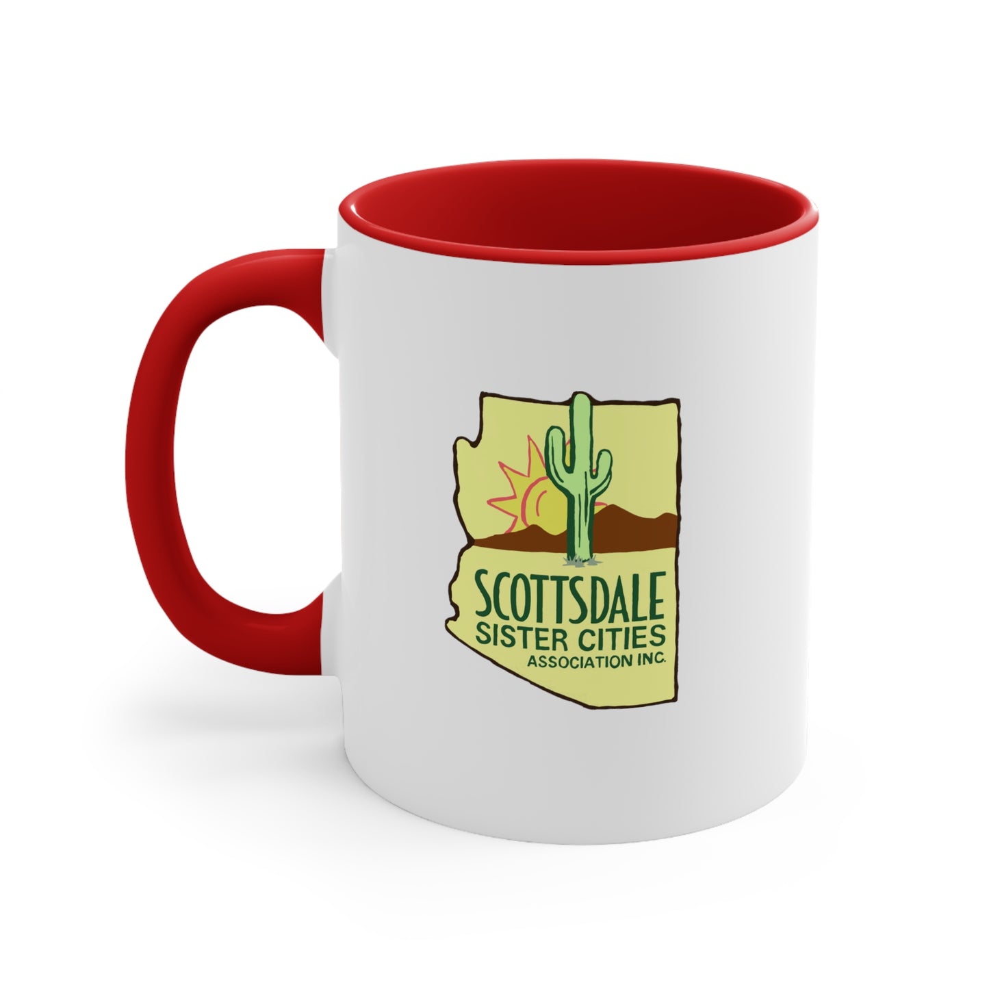 Scottsdale Sister Cities Accent Coffee Mug 11oz